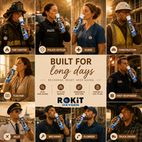 ROKiT Oxygen 10.4L | 3 Pack | 99.9% Pure Oxygen | 220+ Inhalations Each